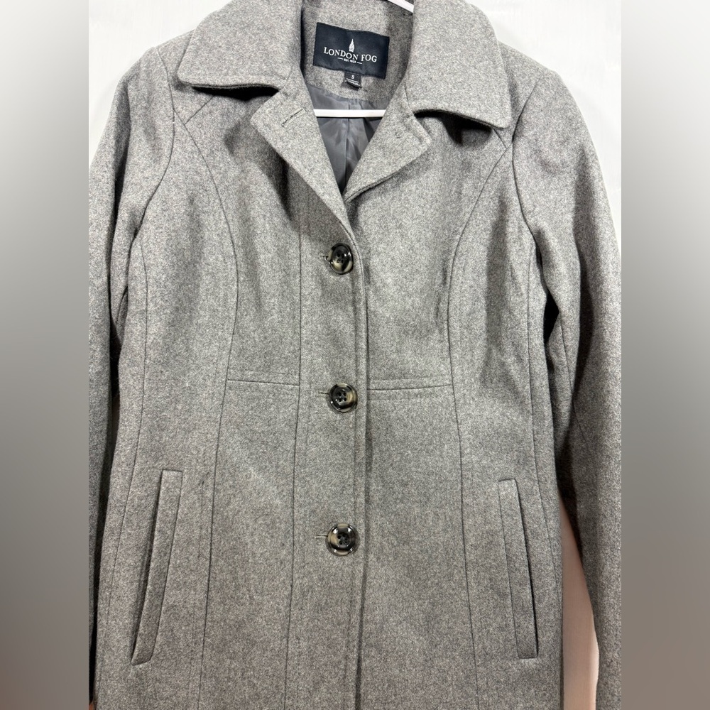 London Fog Women’s Size Small Wool Blend Peacoat. - Picture 2 of 13
